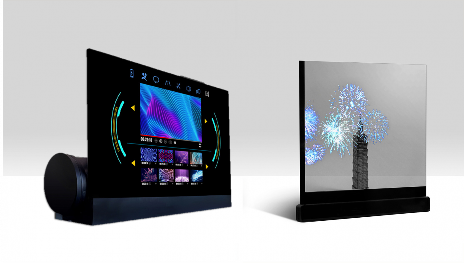 可卷式、折迭性、高透明